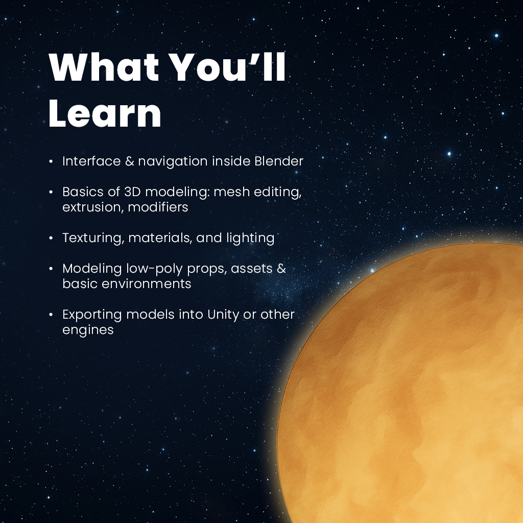 3D Modeling Basics – Create Your First Game-Ready Assets in Blender