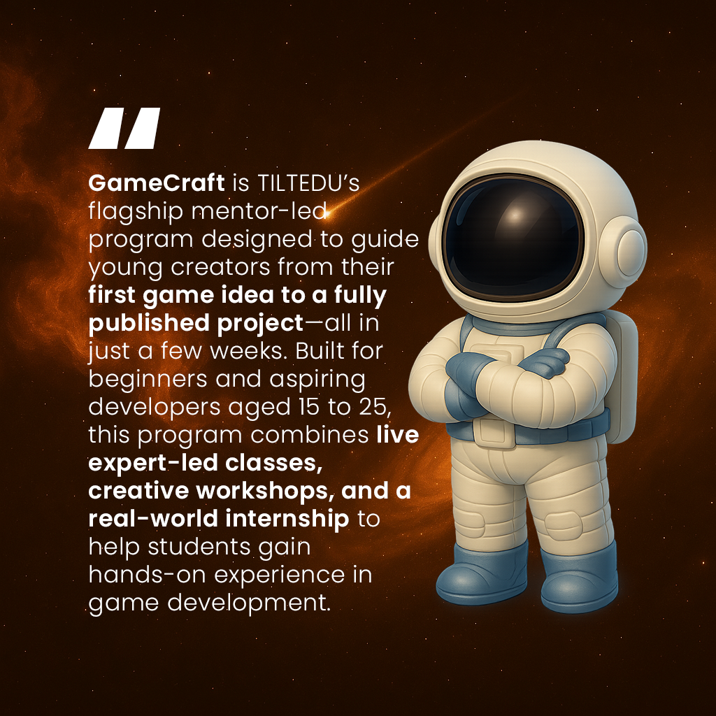 TILTEDU GameCraft: Game Development Training + Internship