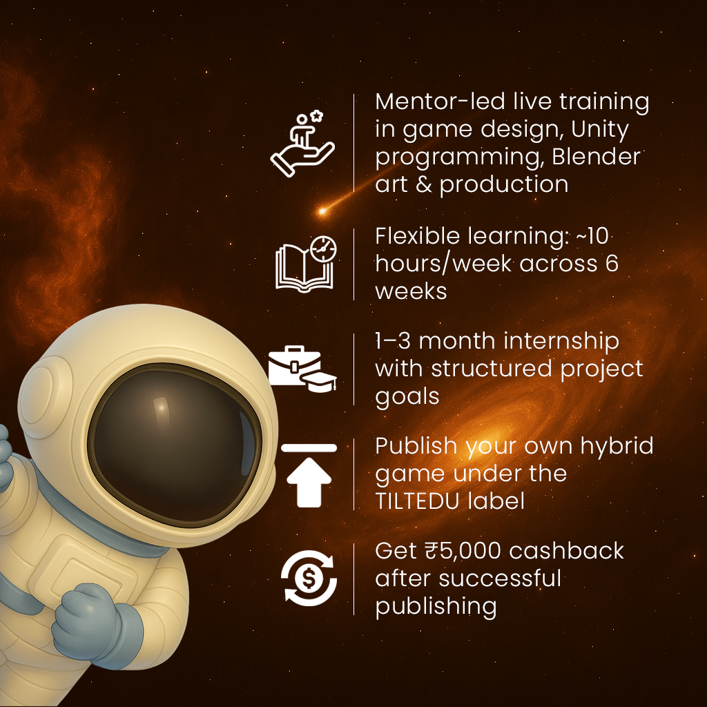 TILTEDU GameCraft: Game Development Training + Internship